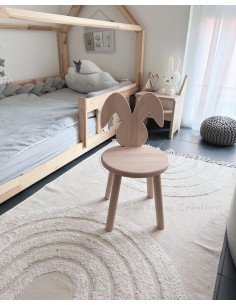Chaise lapin en hêtre