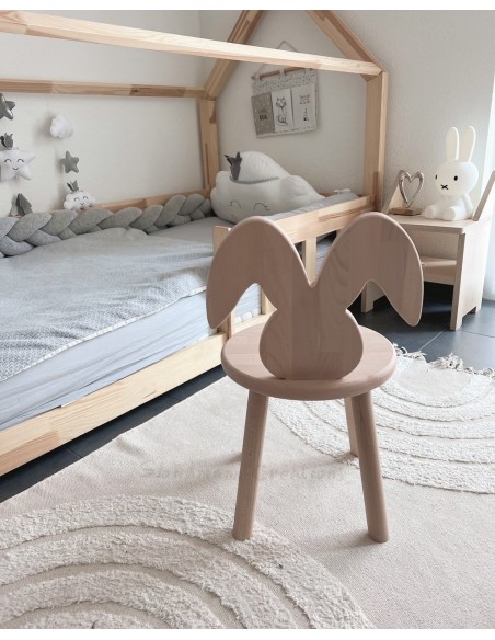 Chaise lapin en hêtre