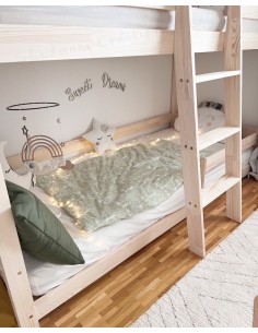 Lit à étage double avec échelle devant 2