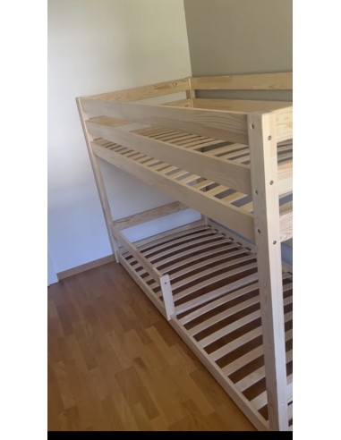 Lit à étage double avec échelle de côté SANS CABANE