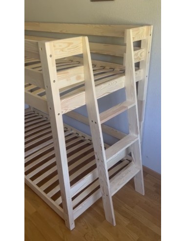 Lit à étage double avec échelle de côté SANS CABANE