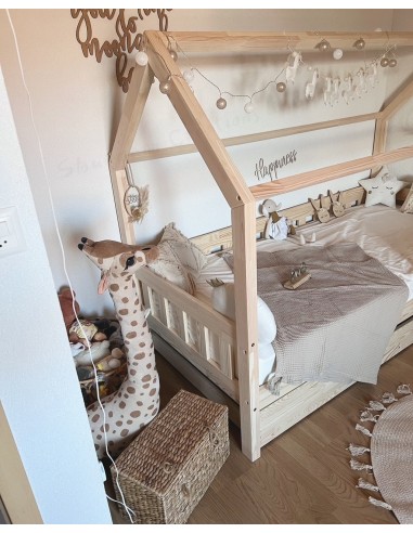 Lit gigogne avec barreaux non-amovibles